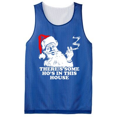 Funny Christmas Theres Some Hos In This House Vintage Cool Gift Mesh Reversible Basketball Jersey Tank