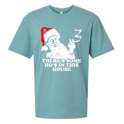 Funny Christmas Theres Some Hos In This House Vintage Cool Gift Sueded Cloud Jersey T-Shirt