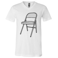 Folding Chair Trending Meme V-Neck T-Shirt