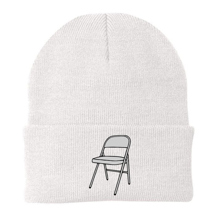 Folding Chair Trending Meme Knit Cap Winter Beanie