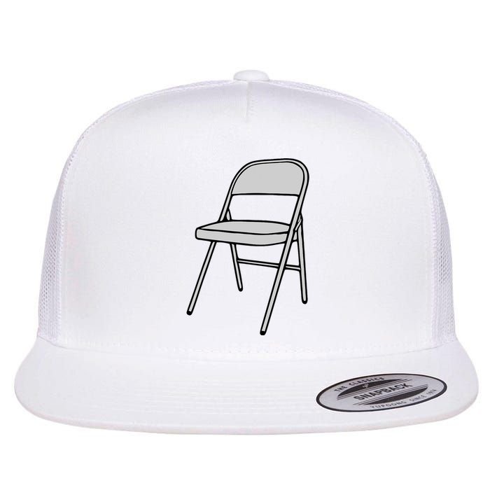 Folding Chair Trending Meme Flat Bill Trucker Hat