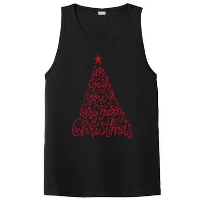 Funny Christmas Tree We Wish You A Merry Christmas Gift PosiCharge Competitor Tank