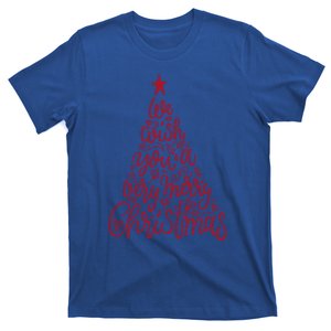 Funny Christmas Tree We Wish You A Merry Christmas Gift T-Shirt