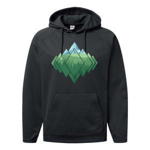 Family Camping Trip Performance Fleece Hoodie