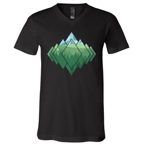 Family Camping Trip V-Neck T-Shirt