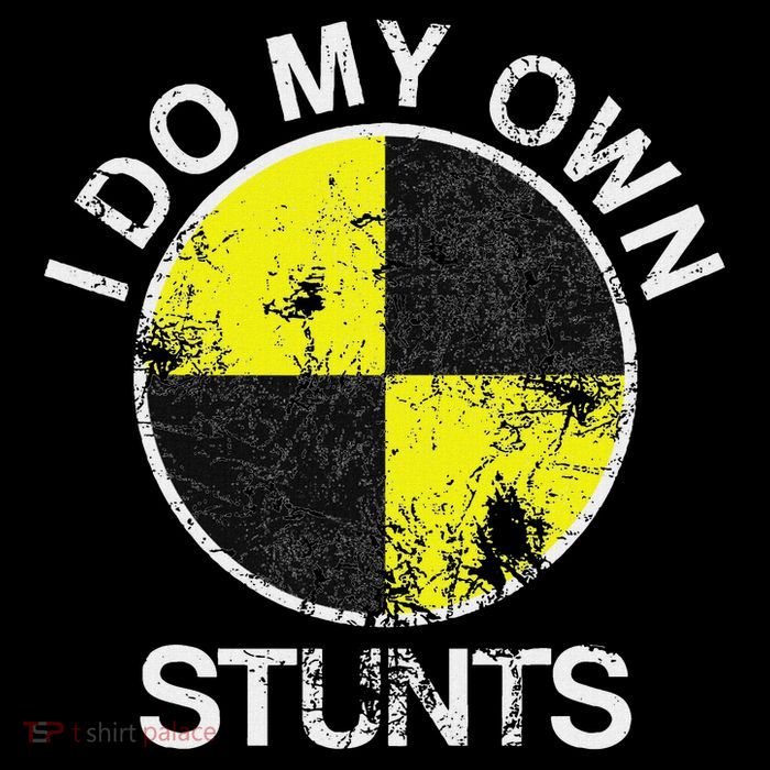 Funny Crash Test Dummy I Do My Own Stunts Full-Length Apron With Pockets