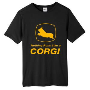 Funny Corgi T Nothing Runs Like A Corgi Tall Fusion ChromaSoft Performance T-Shirt