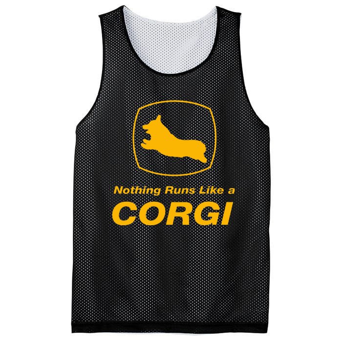 Funny Corgi T Nothing Runs Like A Corgi Mesh Reversible Basketball Jersey Tank