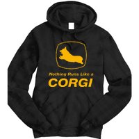 Funny Corgi T Nothing Runs Like A Corgi Tie Dye Hoodie