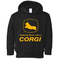 Funny Corgi T Nothing Runs Like A Corgi Toddler Hoodie