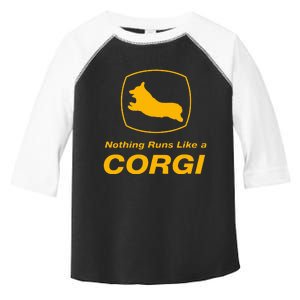 Funny Corgi T Nothing Runs Like A Corgi Toddler Fine Jersey T-Shirt