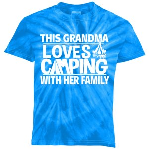 Family Camping Trip Grandma Loves Camping Great Gift Kids Tie-Dye T-Shirt