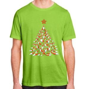 Fox Christmas Tree Fox Xmas Tree Adult ChromaSoft Performance T-Shirt