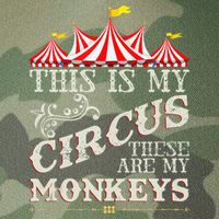 Funny Carnival This Is My Circus These Are My Monkeys Circus Legacy Tie Dye Trucker Hat