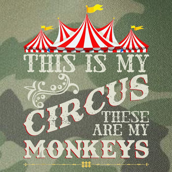 Funny Carnival This Is My Circus These Are My Monkeys Circus Legacy Tie Dye Trucker Hat