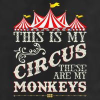 Funny Carnival This Is My Circus These Are My Monkeys Circus 25L Jumbo Tote