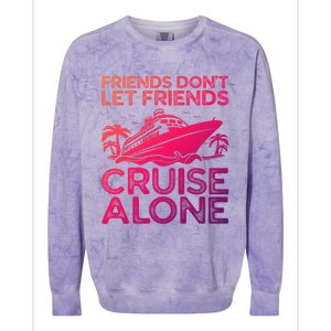 Friends Cruise Trip Summer Vacation Friends Travel Gift Colorblast Crewneck Sweatshirt