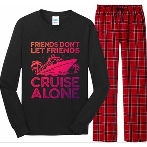 Friends Cruise Trip Summer Vacation Friends Travel Gift Long Sleeve Pajama Set