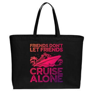 Friends Cruise Trip Summer Vacation Friends Travel Gift Cotton Canvas Jumbo Tote