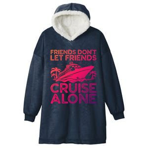 Friends Cruise Trip Summer Vacation Friends Travel Gift Hooded Wearable Blanket