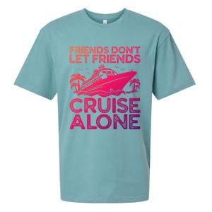 Friends Cruise Trip Summer Vacation Friends Travel Gift Sueded Cloud Jersey T-Shirt