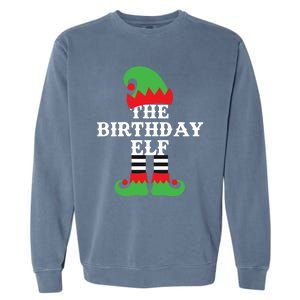 Funny Christmas The Birthday Elf December Born Gift Garment-Dyed Sweatshirt