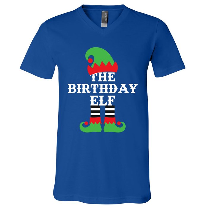 Funny Christmas The Birthday Elf December Born Gift V-Neck T-Shirt