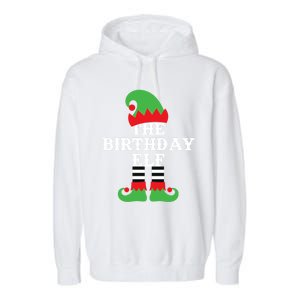 Funny Christmas The Birthday Elf December Born Gift Garment-Dyed Fleece Hoodie