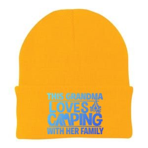 Family Camping Trip Funny Gift This Grandma Loves Camping Knit Cap Winter Beanie