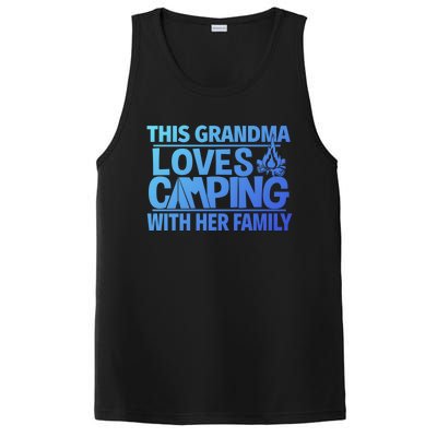 Family Camping Trip Funny Gift This Grandma Loves Camping PosiCharge Competitor Tank