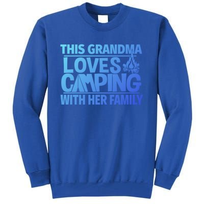 Family Camping Trip Funny Gift This Grandma Loves Camping Tall Sweatshirt