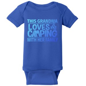 Family Camping Trip Funny Gift This Grandma Loves Camping Baby Bodysuit