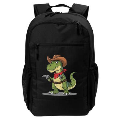 Funny Cowboy Trex Dinosaur Wild West Country Daily Commute Backpack