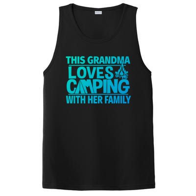 Family Camping Trip Funny Gift This Grandma Loves Camping PosiCharge Competitor Tank