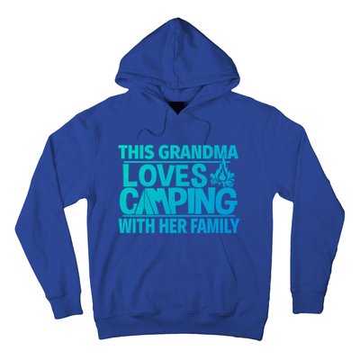 Family Camping Trip Funny Gift This Grandma Loves Camping Hoodie