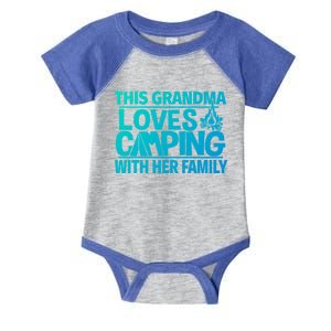 Family Camping Trip Funny Gift This Grandma Loves Camping Infant Baby Jersey Bodysuit