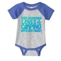 Family Camping Trip Funny Gift This Grandma Loves Camping Infant Baby Jersey Bodysuit