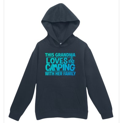 Family Camping Trip Funny Gift This Grandma Loves Camping Urban Pullover Hoodie