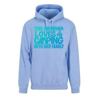 Family Camping Trip Funny Gift This Grandma Loves Camping Unisex Surf Hoodie