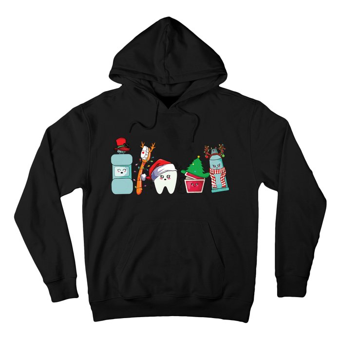 Funny Christmas Teeth Christmas Dentist Hoodie