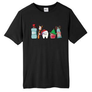 Funny Christmas Teeth Christmas Dentist Tall Fusion ChromaSoft Performance T-Shirt