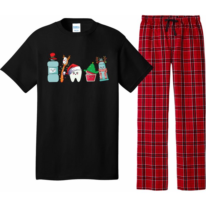 Funny Christmas Teeth Christmas Dentist Pajama Set