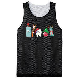 Funny Christmas Teeth Christmas Dentist Mesh Reversible Basketball Jersey Tank