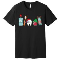 Funny Christmas Teeth Christmas Dentist Premium T-Shirt