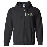 Funny Christmas Teeth Christmas Dentist Full Zip Hoodie