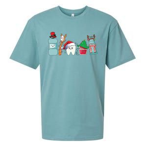 Funny Christmas Teeth Christmas Dentist Sueded Cloud Jersey T-Shirt