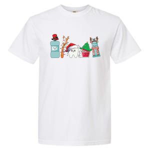 Funny Christmas Teeth Christmas Dentist Garment-Dyed Heavyweight T-Shirt