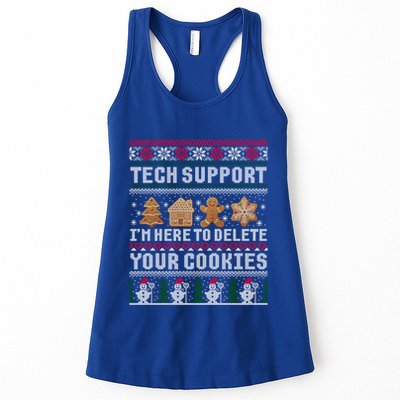 Funny Christmas Tech Supporgift Computer Programmer Gift Women's Racerback Tank