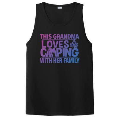 Family Camping Trip Funny Gift This Grandma Loves Camping PosiCharge Competitor Tank