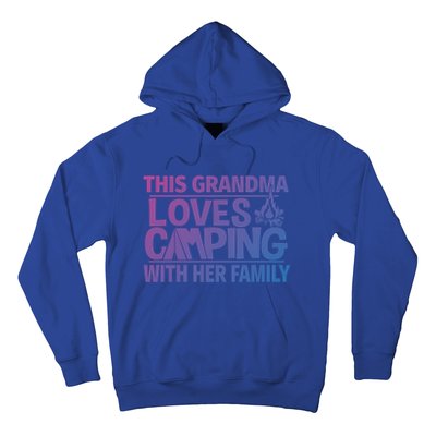 Family Camping Trip Funny Gift This Grandma Loves Camping Hoodie